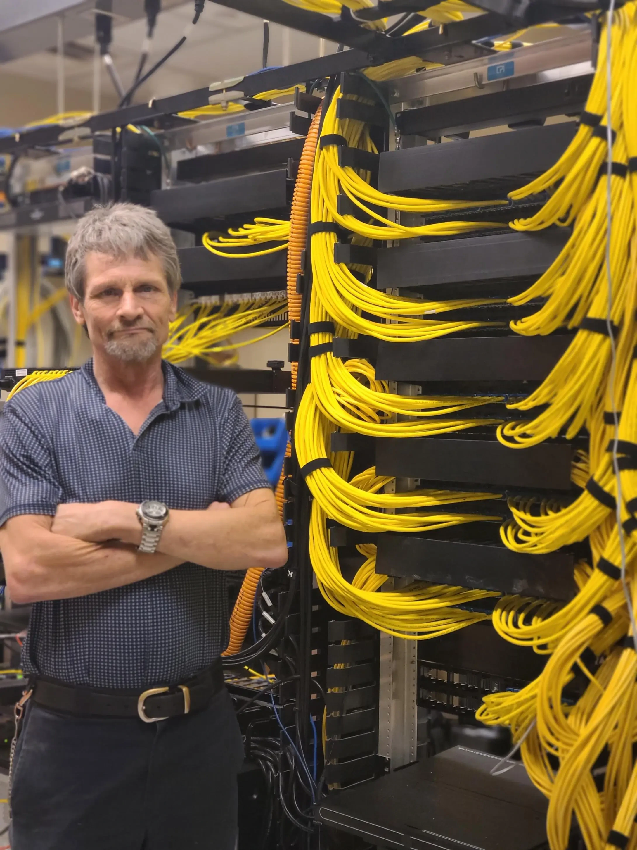 Work photo for Ethernet cabling