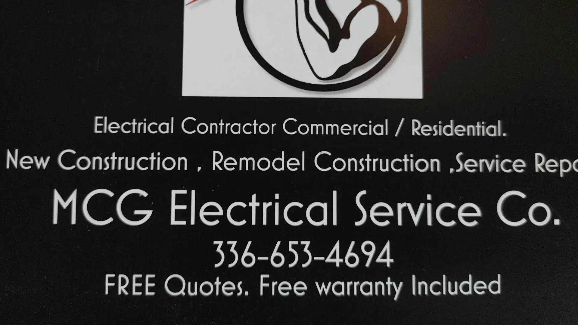 Work photo for Electrical installs, repairs, construction
