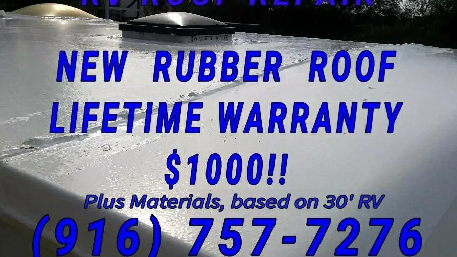 Work photo for Lifetime RV Roof Mobile Service 1000 +mtrls