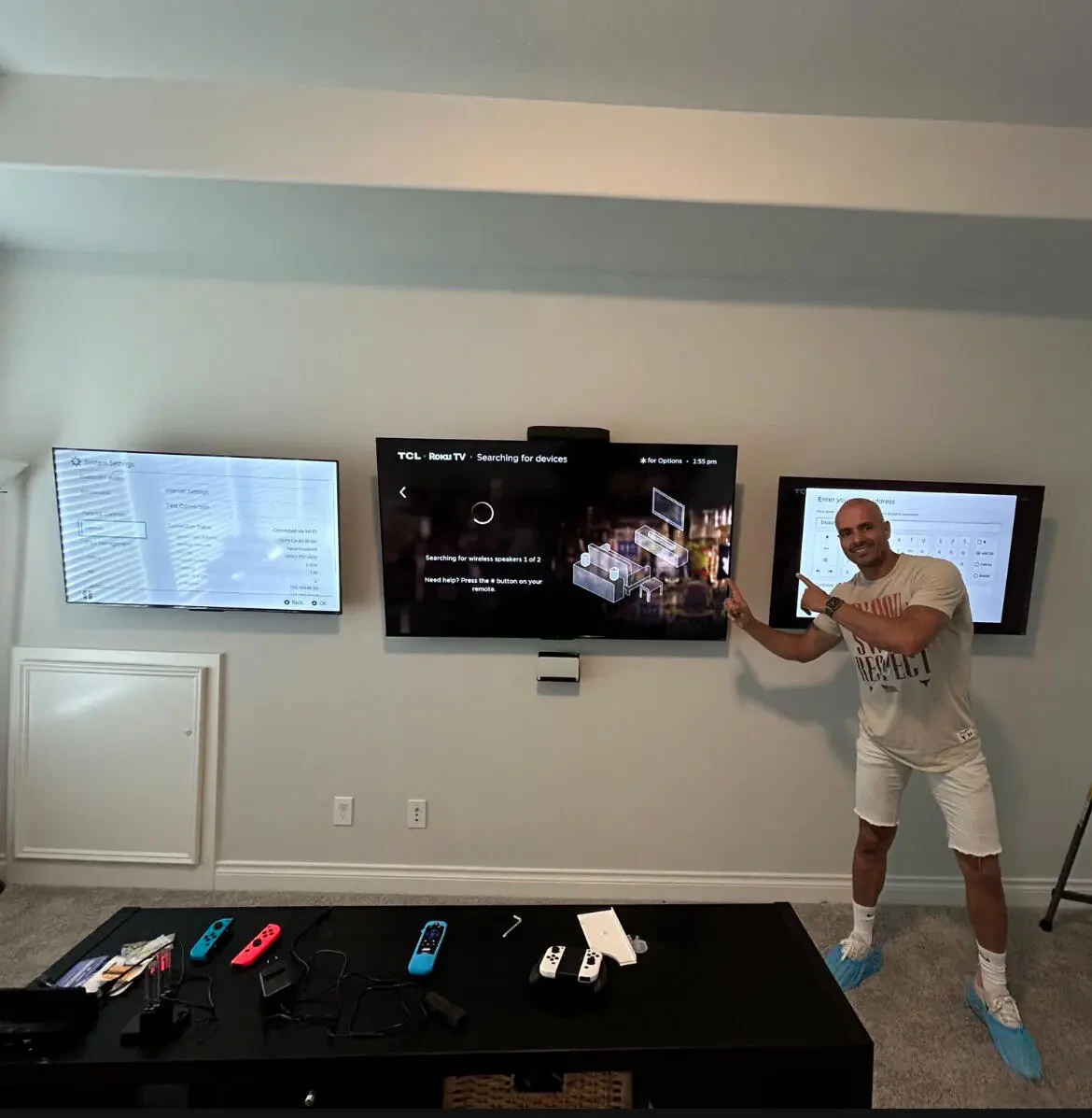 Work photo for TV Wall Mounting & Cable Connection Services