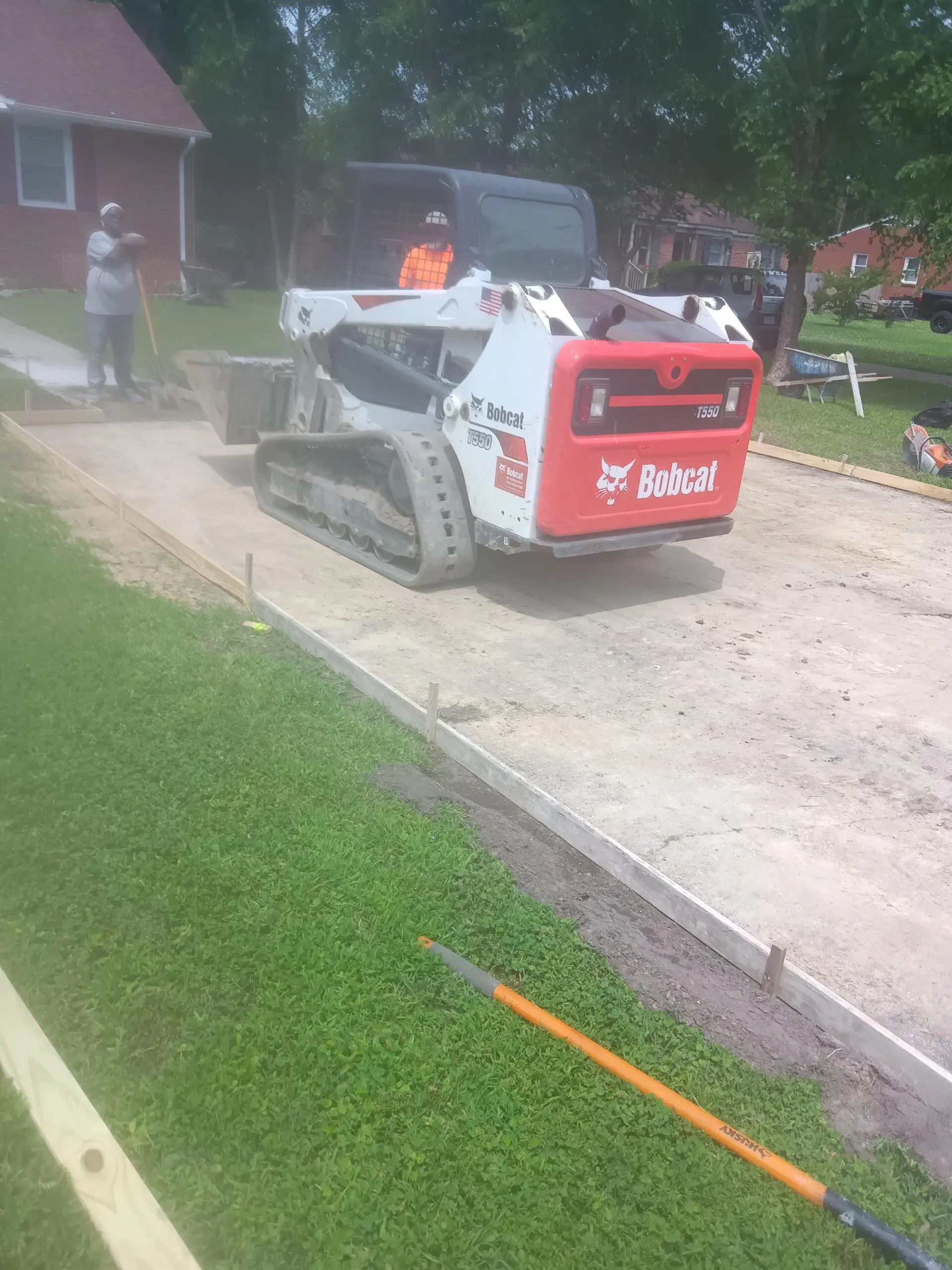 Work photo for Concrete installation and debris removal