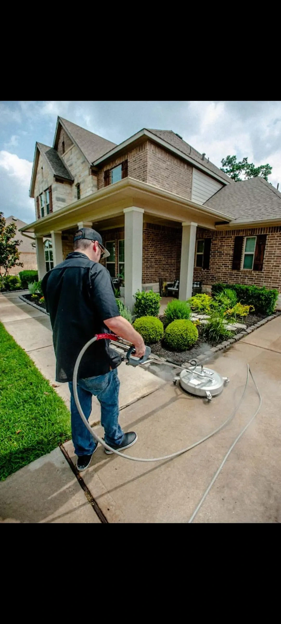 Work photo for Driveway & Walkway Pressure Washing Service $200 up to 1,000 sq/ft!