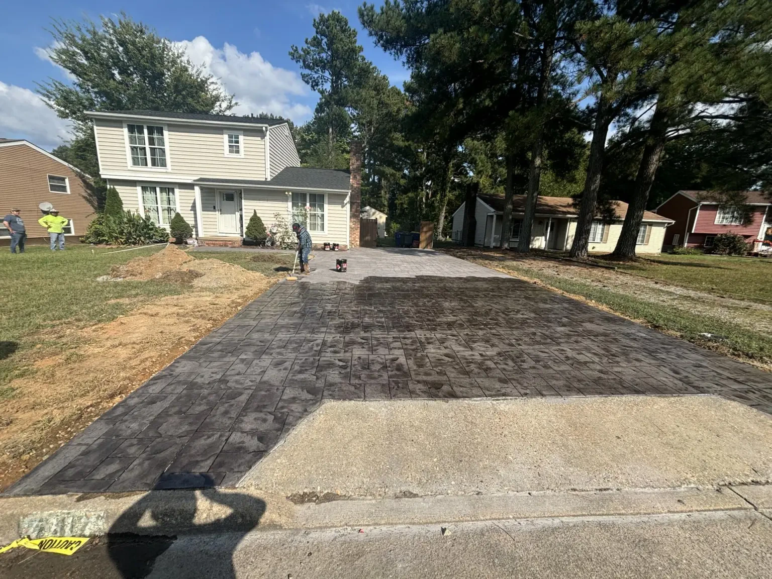 Work photo for Concrete driveways,sidewalks,patios
