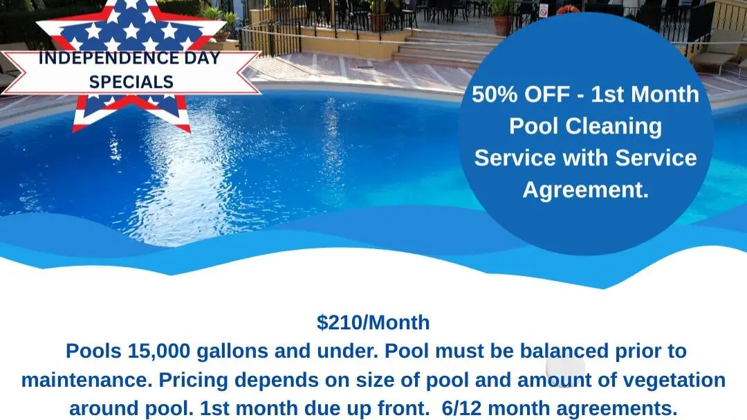 Work photo for Weekly Pool Cleaning Services: Professional & Reliable $210 Monthly