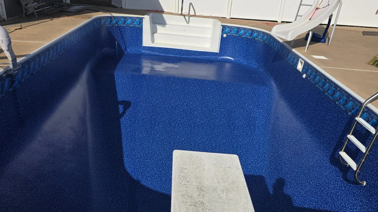 Work photo for New in ground swimming pool vinyl liner replacements