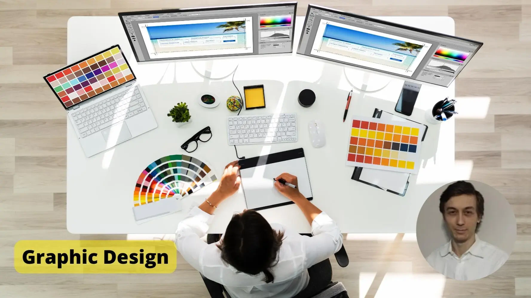Work photo for Graphic Design for ads, social media posts, image editing, and more.