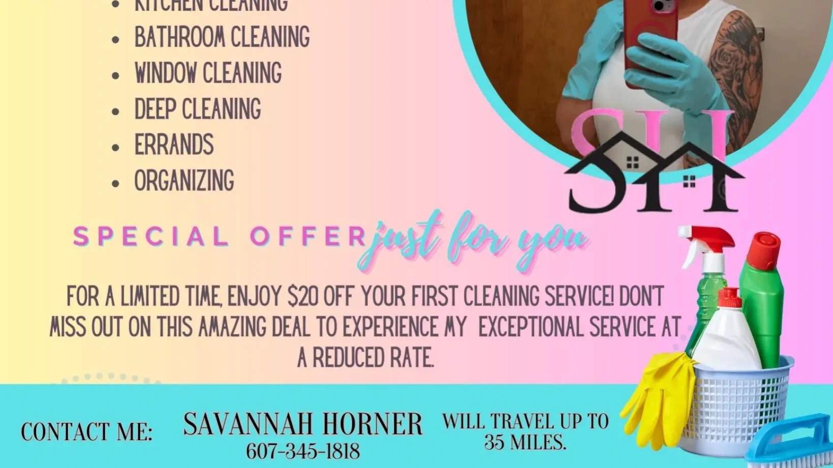 Work photo for 2-Hour Home Cleaning Service: Deep Clean & Sanitize Every Room $100