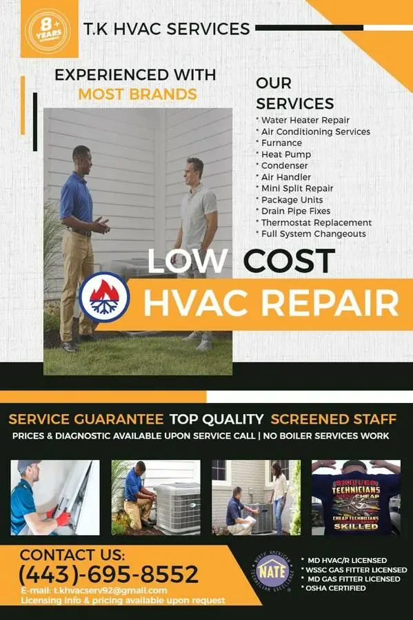 Work photo for HVAC service call -70$