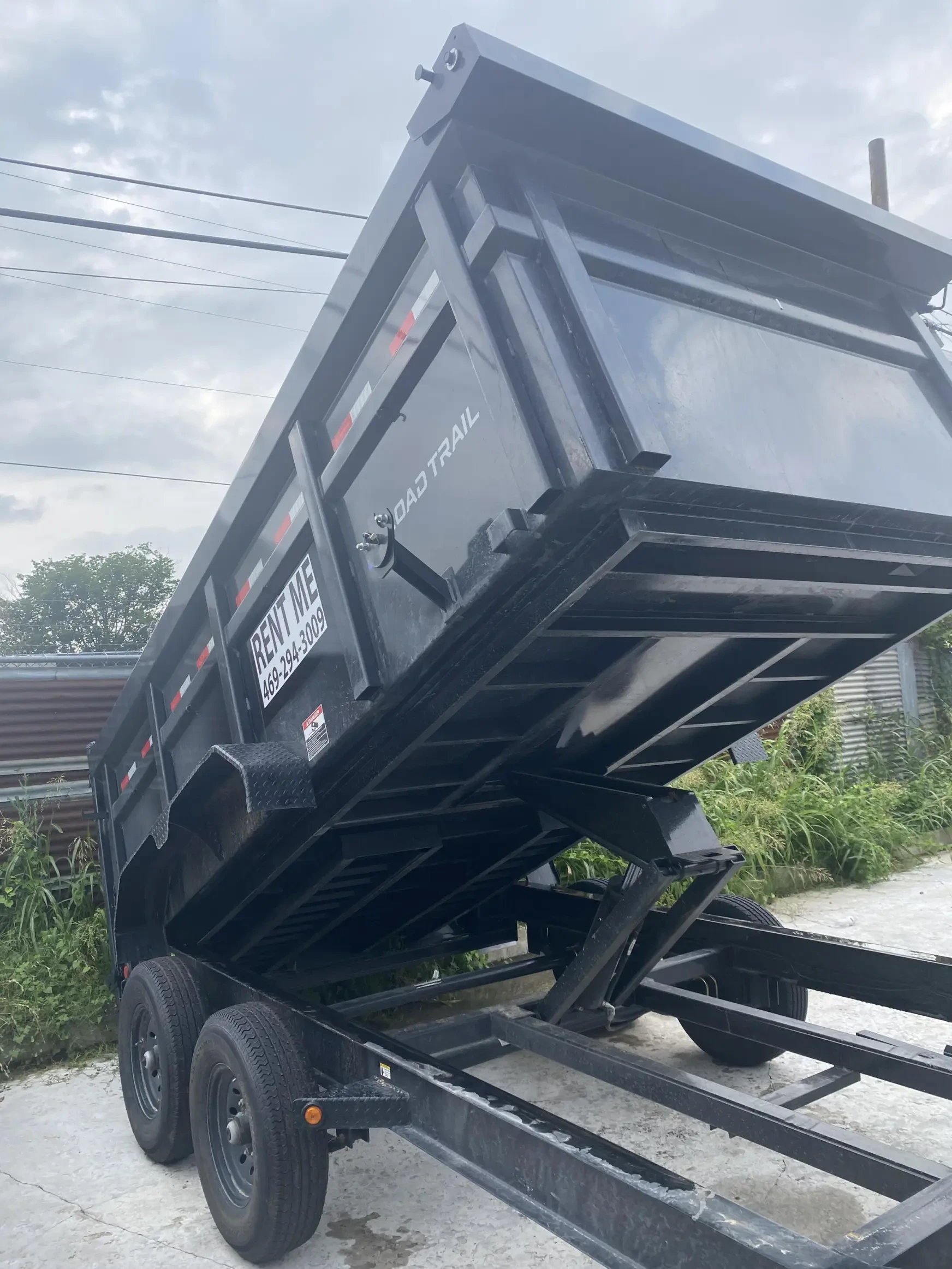 Work photo for Dump Trailer Rental Junk Removal Service: Efficient Box Trailer Hauling to city dump