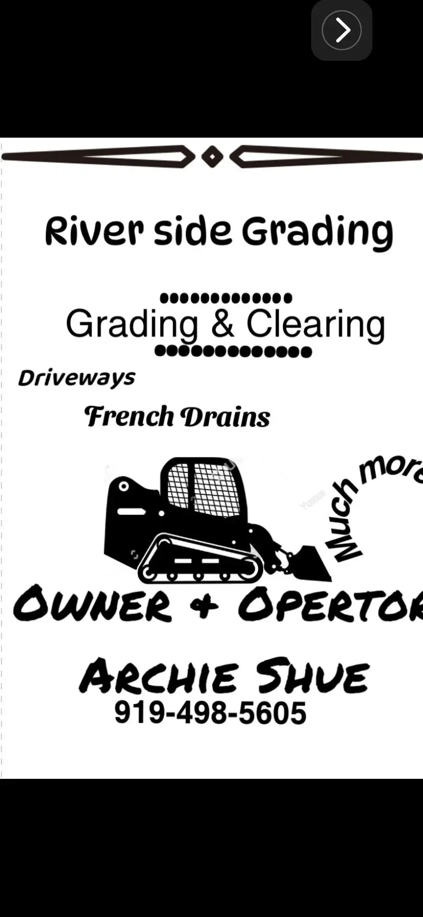 Work photo for Grading ,driveways , ditches, speedbumps any grading or clear you want done
