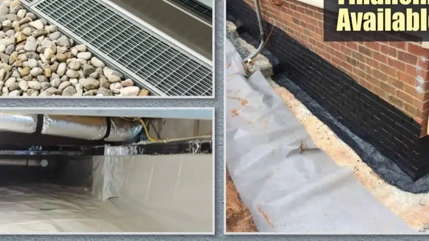 Work photo for Waterproofing, drainage, crawl space encapsulation, mold removal, drainage systems and more!