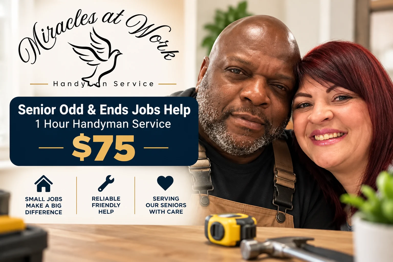 Work photo for Senior Odd & Ends Jobs Help - 1 Hour Handyman Service $75