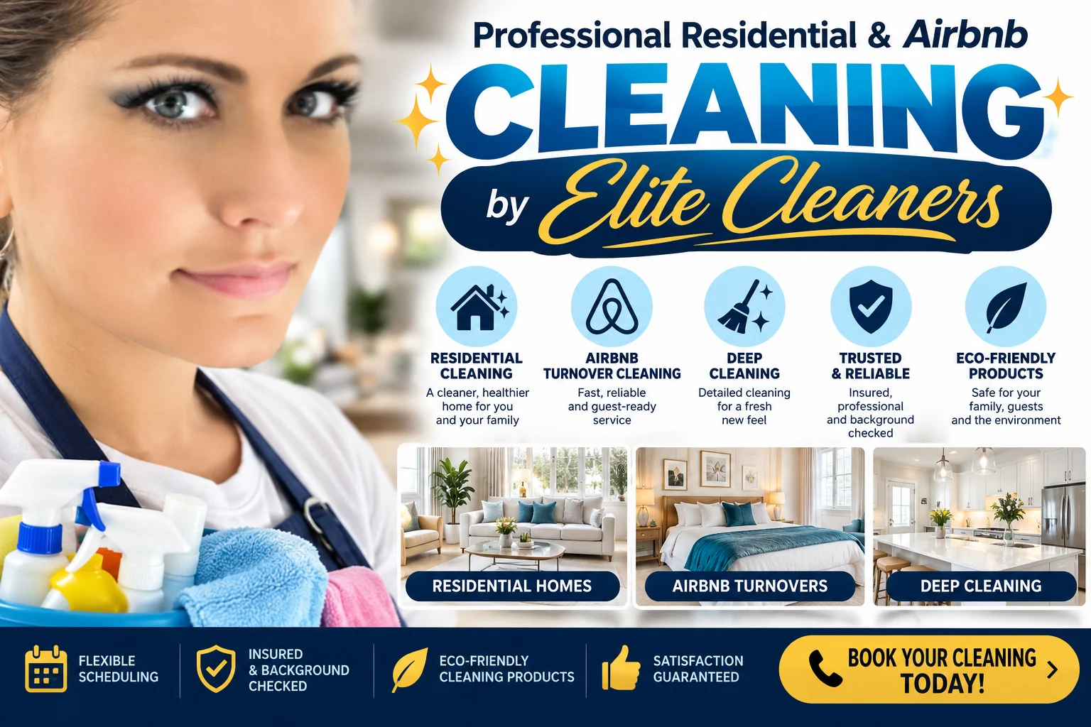 Work photo for Professional Residential & Airbnb Cleaning by Elite Cleaners