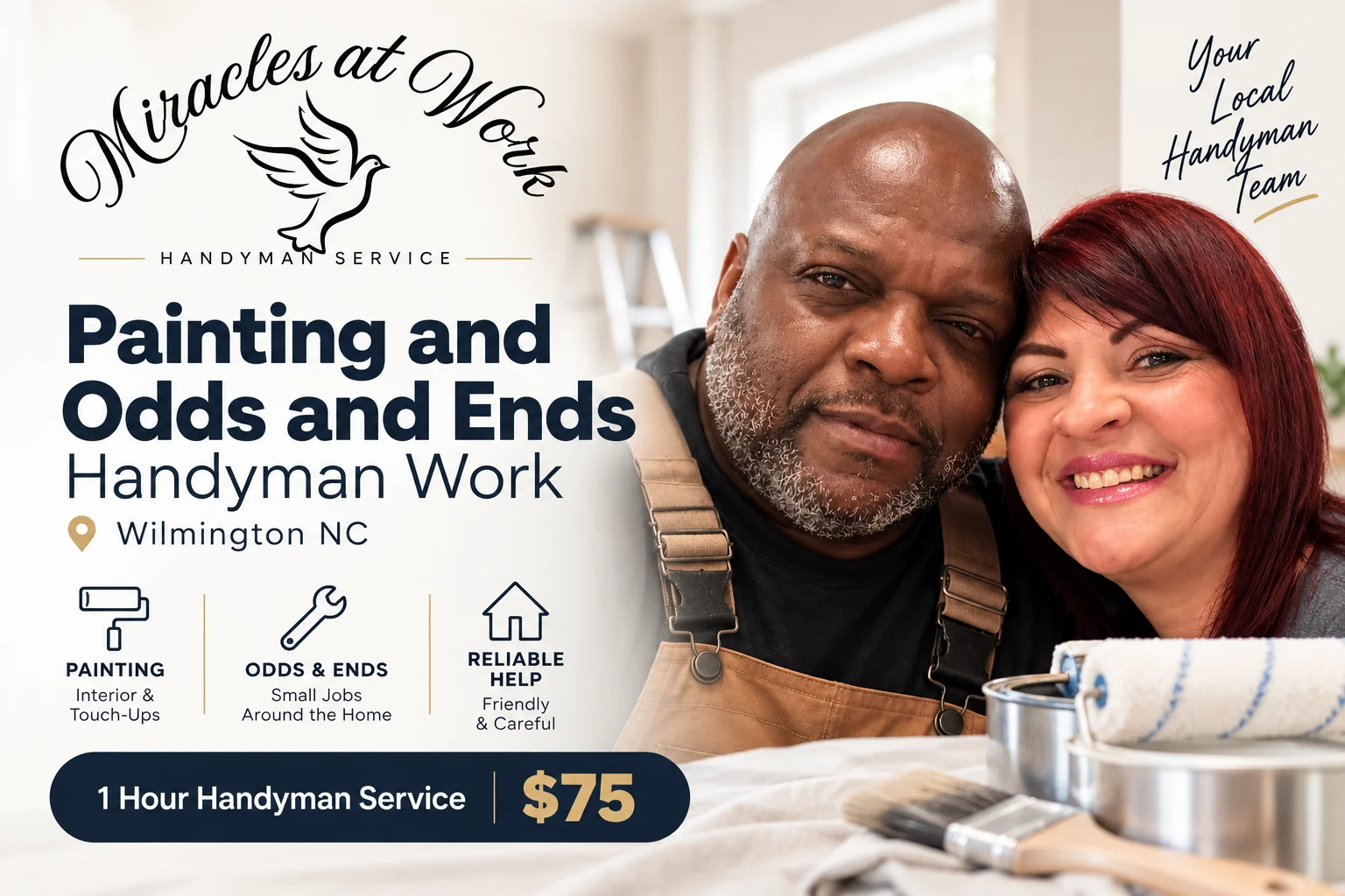 Work photo for Painting and Odds and ends handyman work Wilmington NC