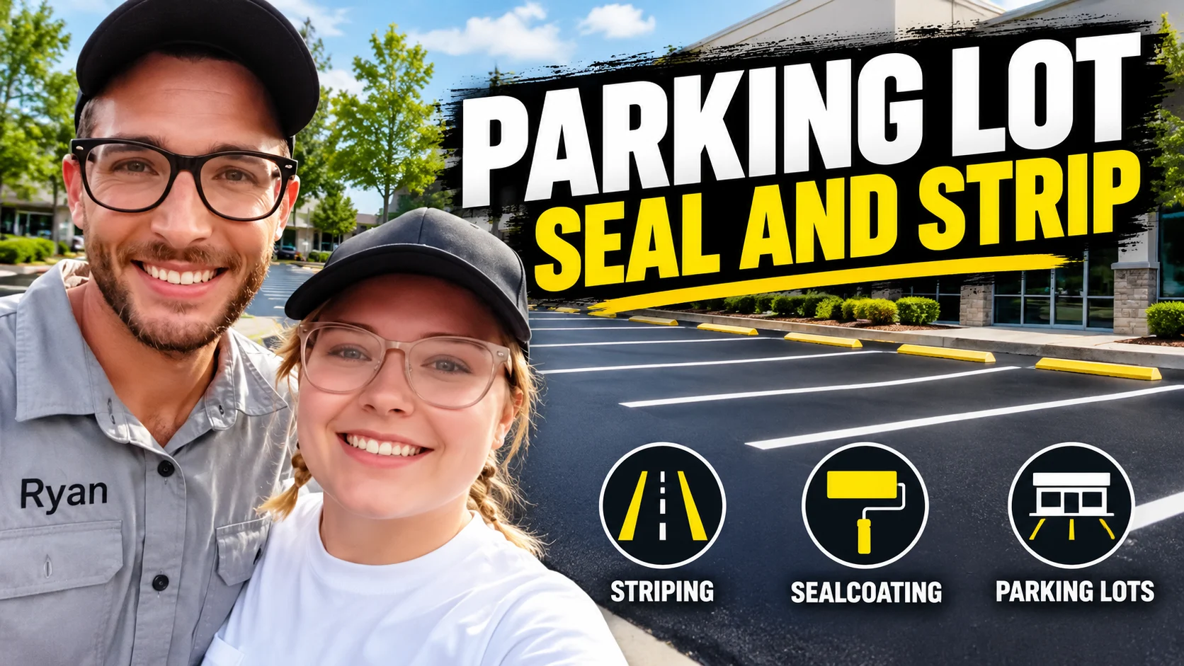 Work photo for Parking Lot Seal and Strip